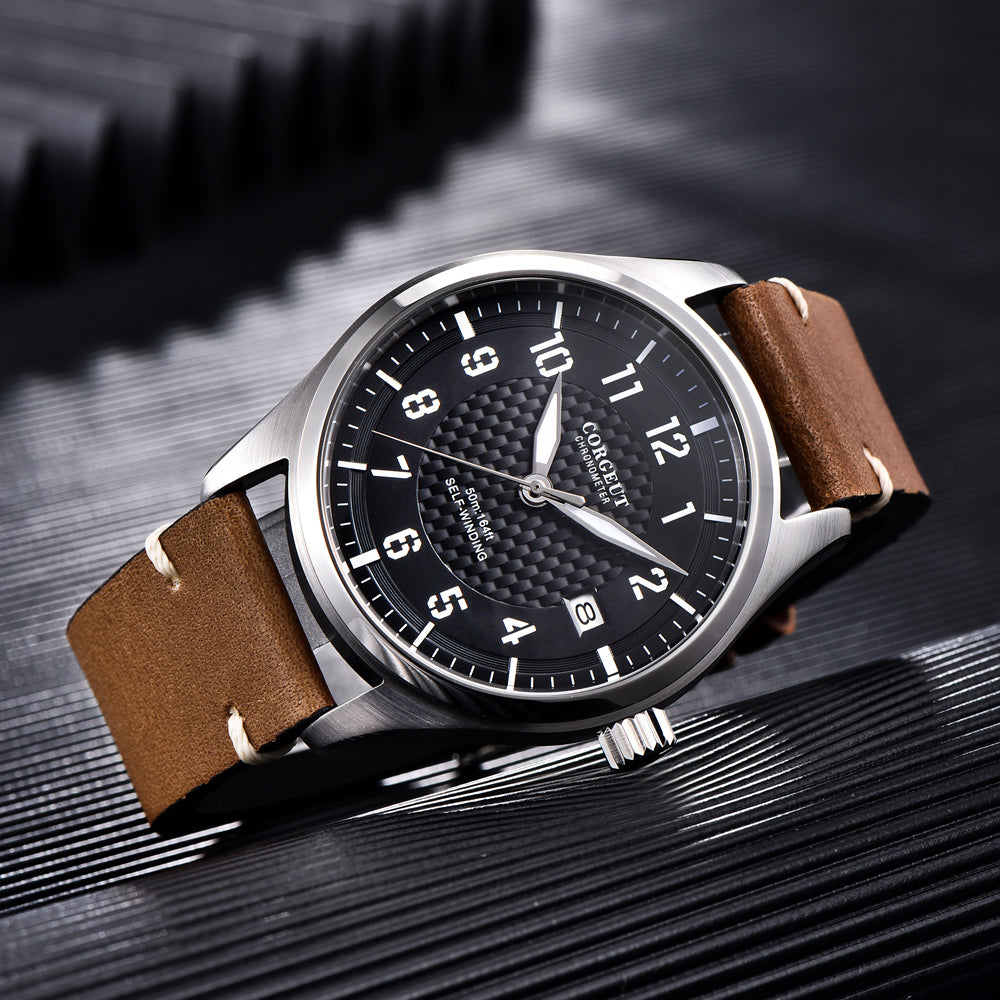 Corgeut Military Mark Series Automatic Watches With Date 6015A