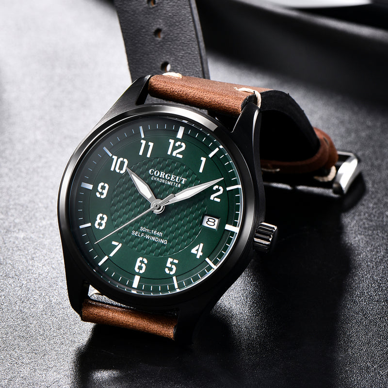 Corgeut Military Mark Series Automatic Watches With Date 6015A