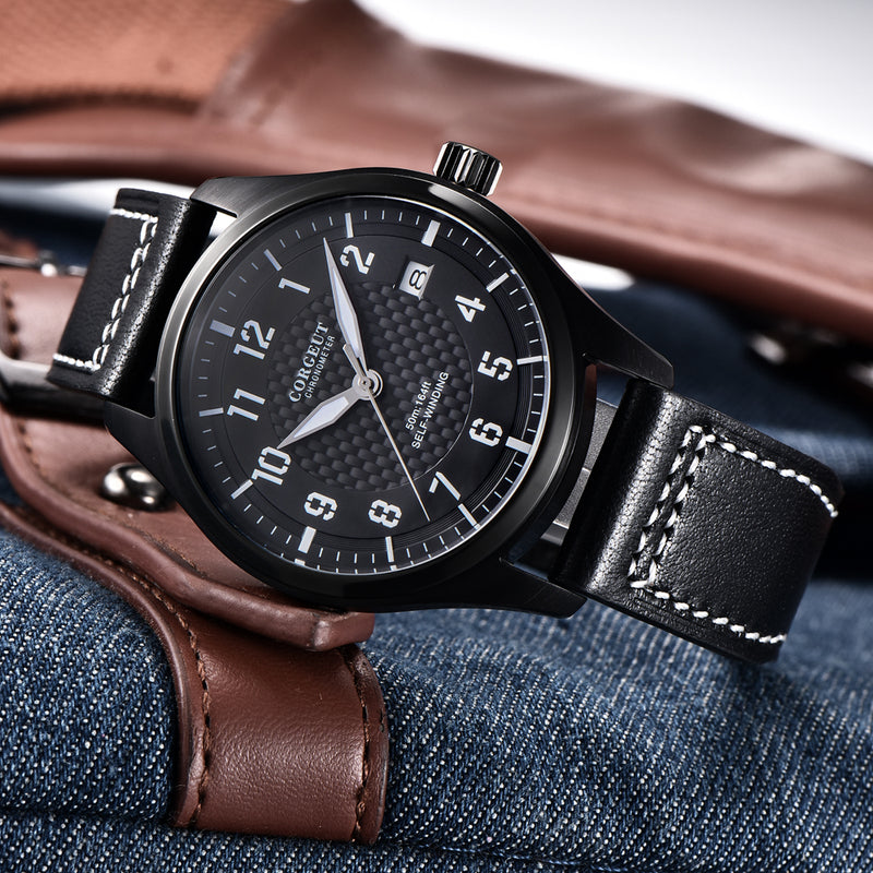 Corgeut Military Mark Series Automatic Watches With Date 6015A