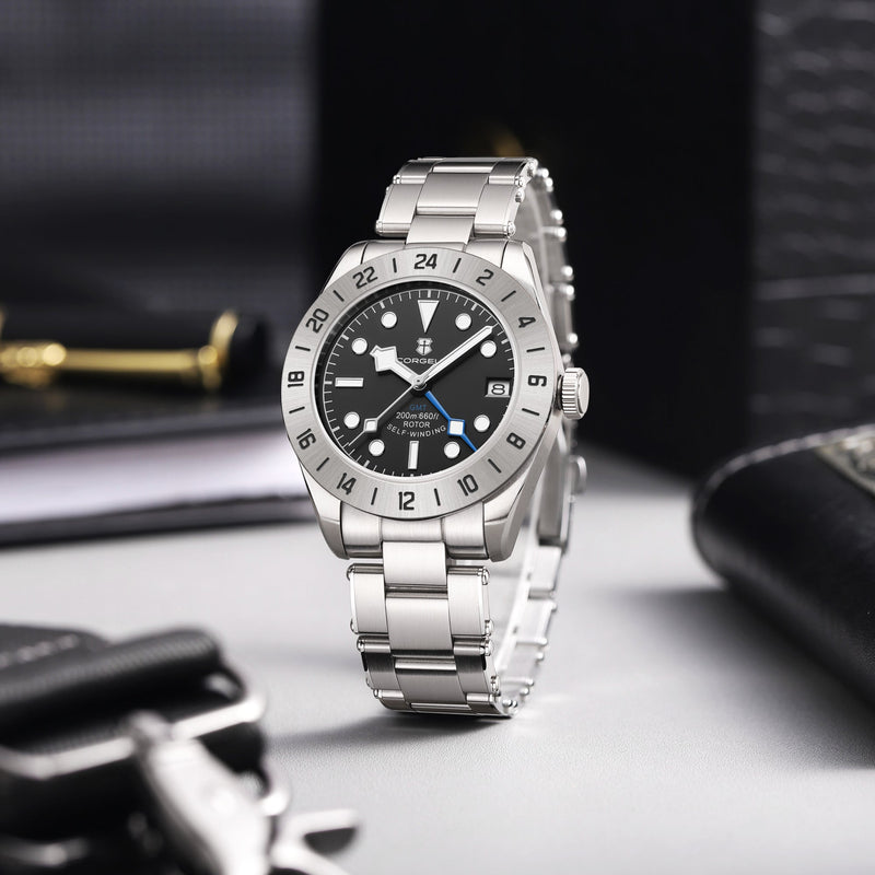 Corgeut Explorer design Automatic Watches With Date 6005