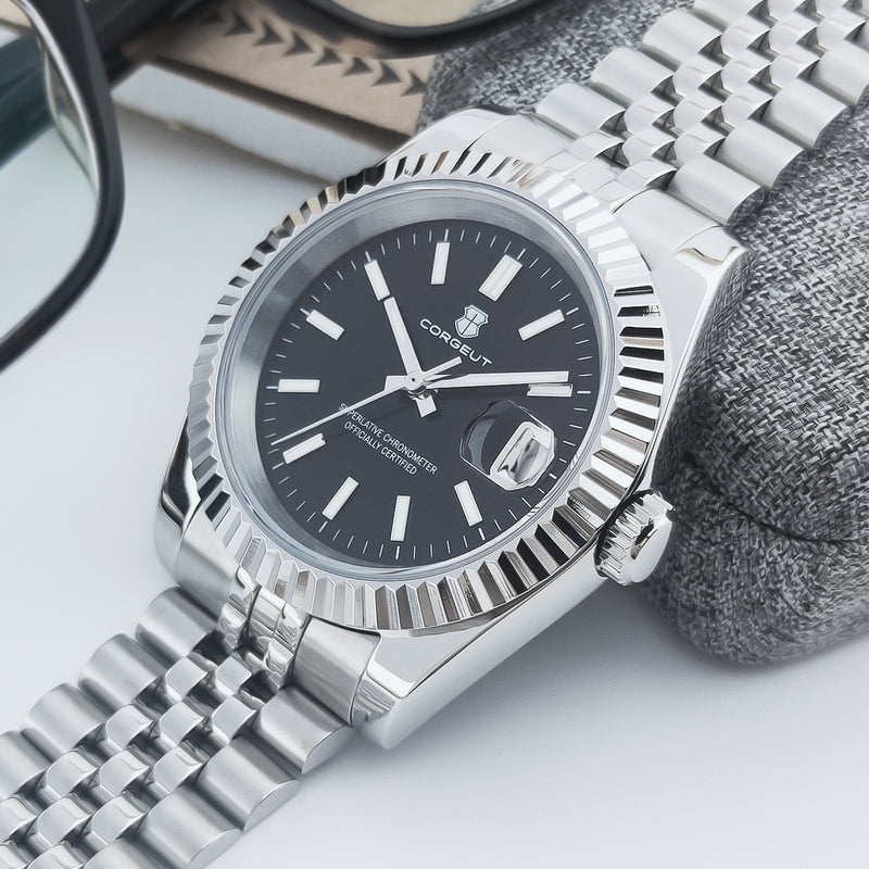 Corgeut date design Automatic Watches With Date 6002
