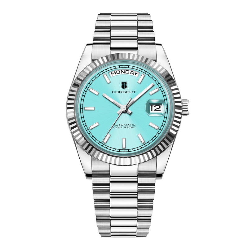 Corgeut day-date design Automatic Watches With Date 6002L