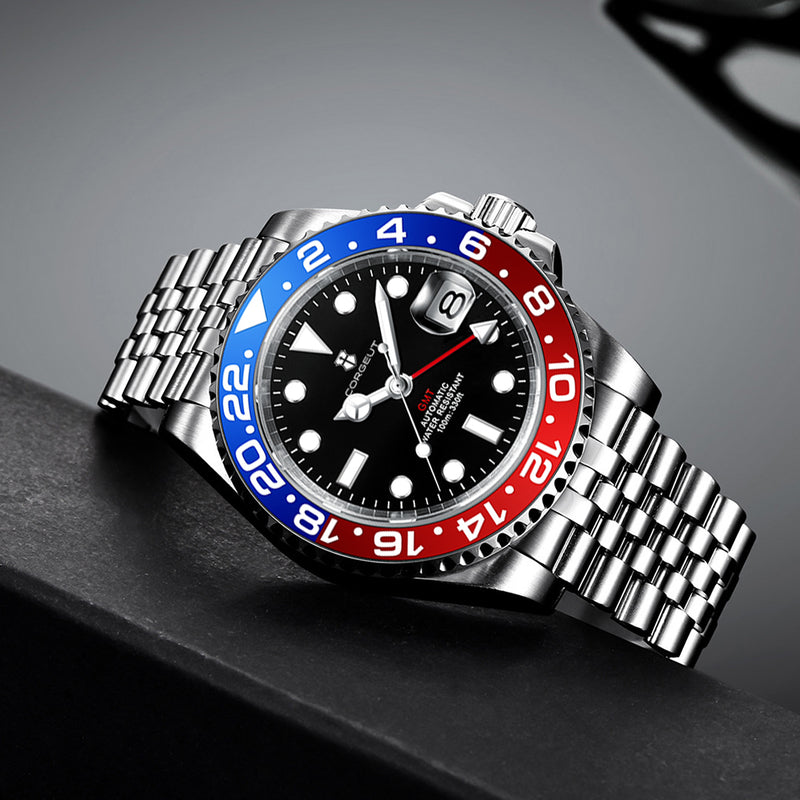 Corgeut Greenwich Series GMT Automatic Watches With Date 6001