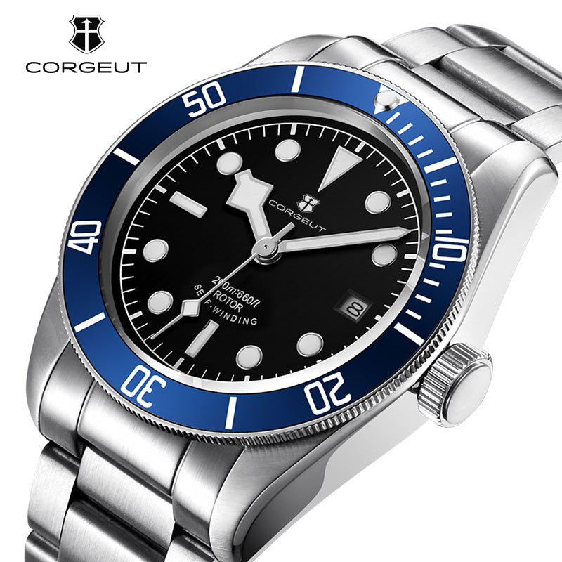 Corgeut Red Bay design Automatic Watches 6009