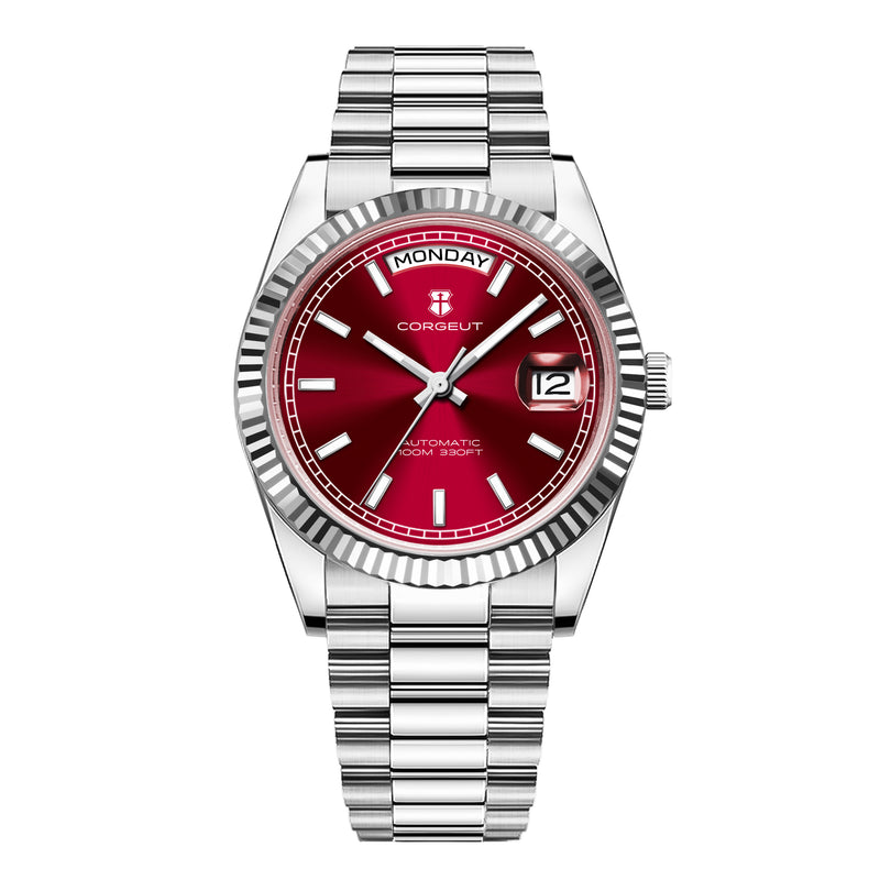 Corgeut day-date design Automatic Watches With Date 6002L