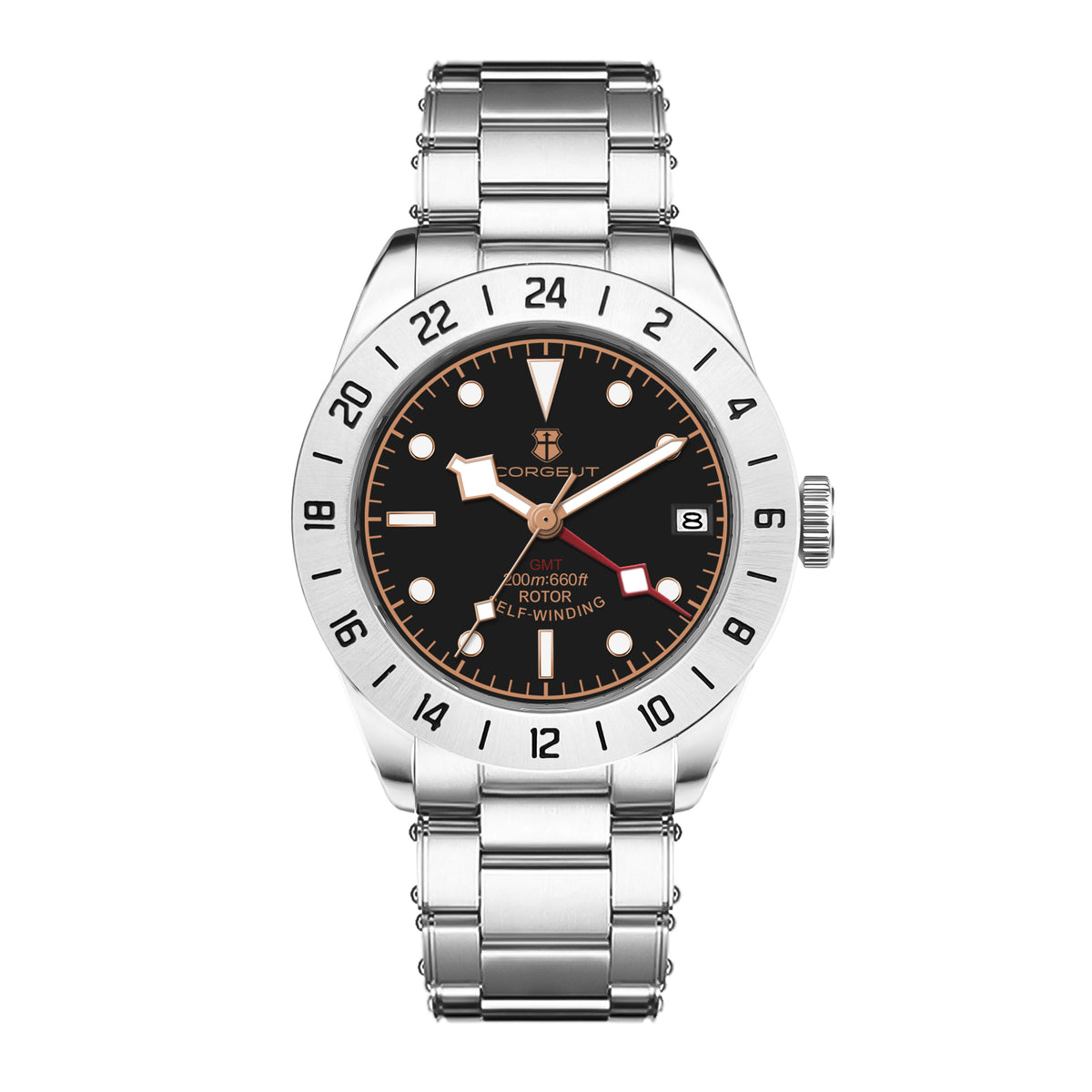Corgeut Explorer design Automatic Watches With Date 6005