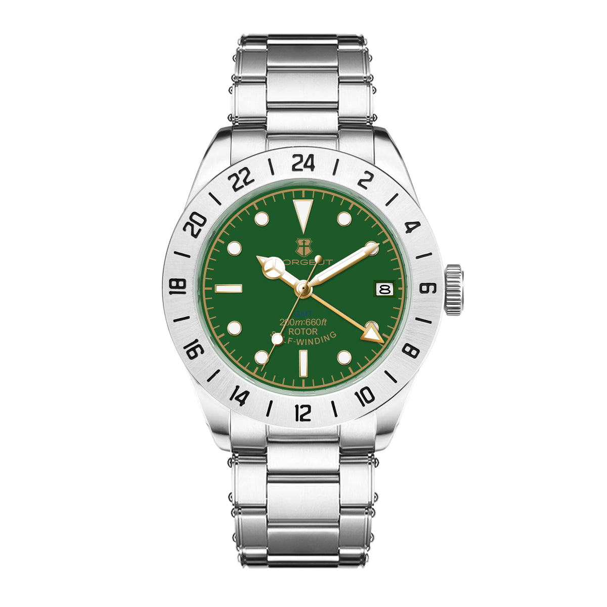 Corgeut Explorer design Automatic Watches With Date 6005