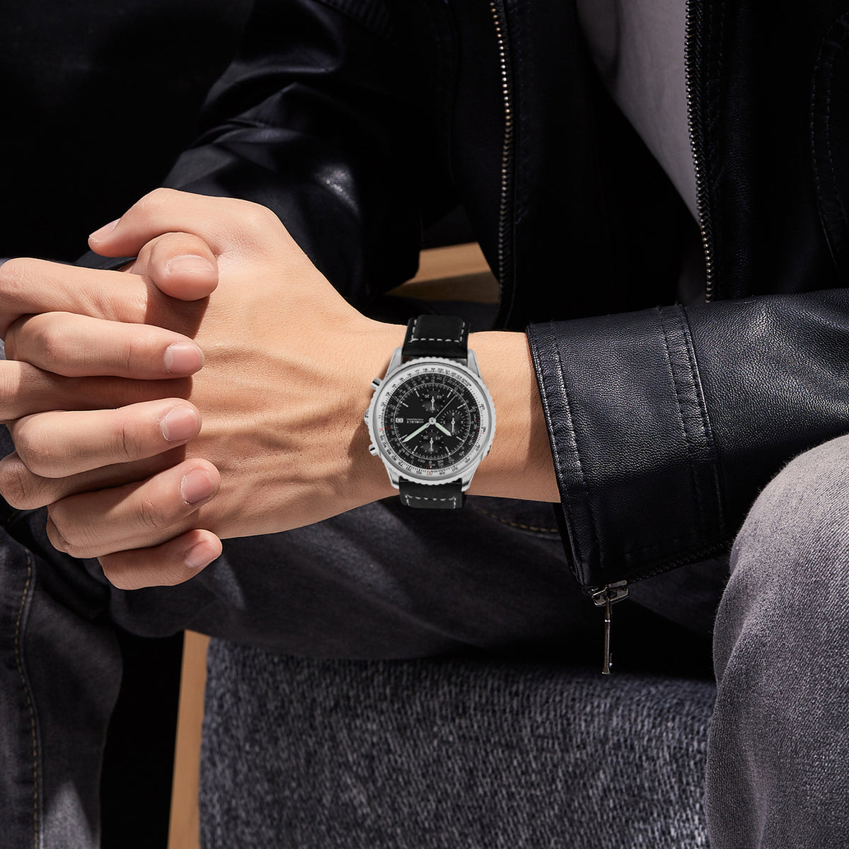 Corgeut Aviation Series Automatic Watches With Date 9001