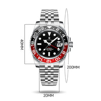 Corgeut Greenwich Series GMT Automatic Watches With Date 6001