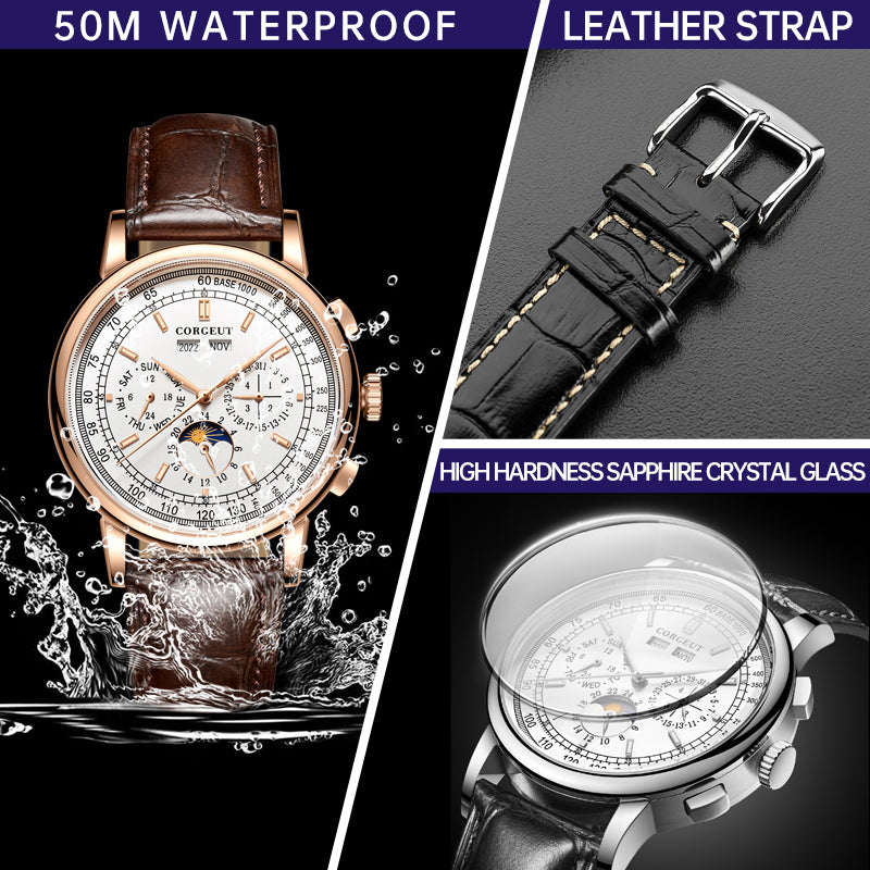 Corgeut Grand Complications Series Automatic Watches With Date 6016