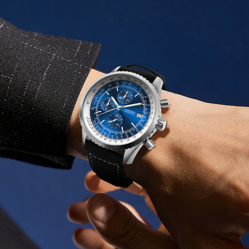 Corgeut Aviation Series Automatic Watches With Date 9001