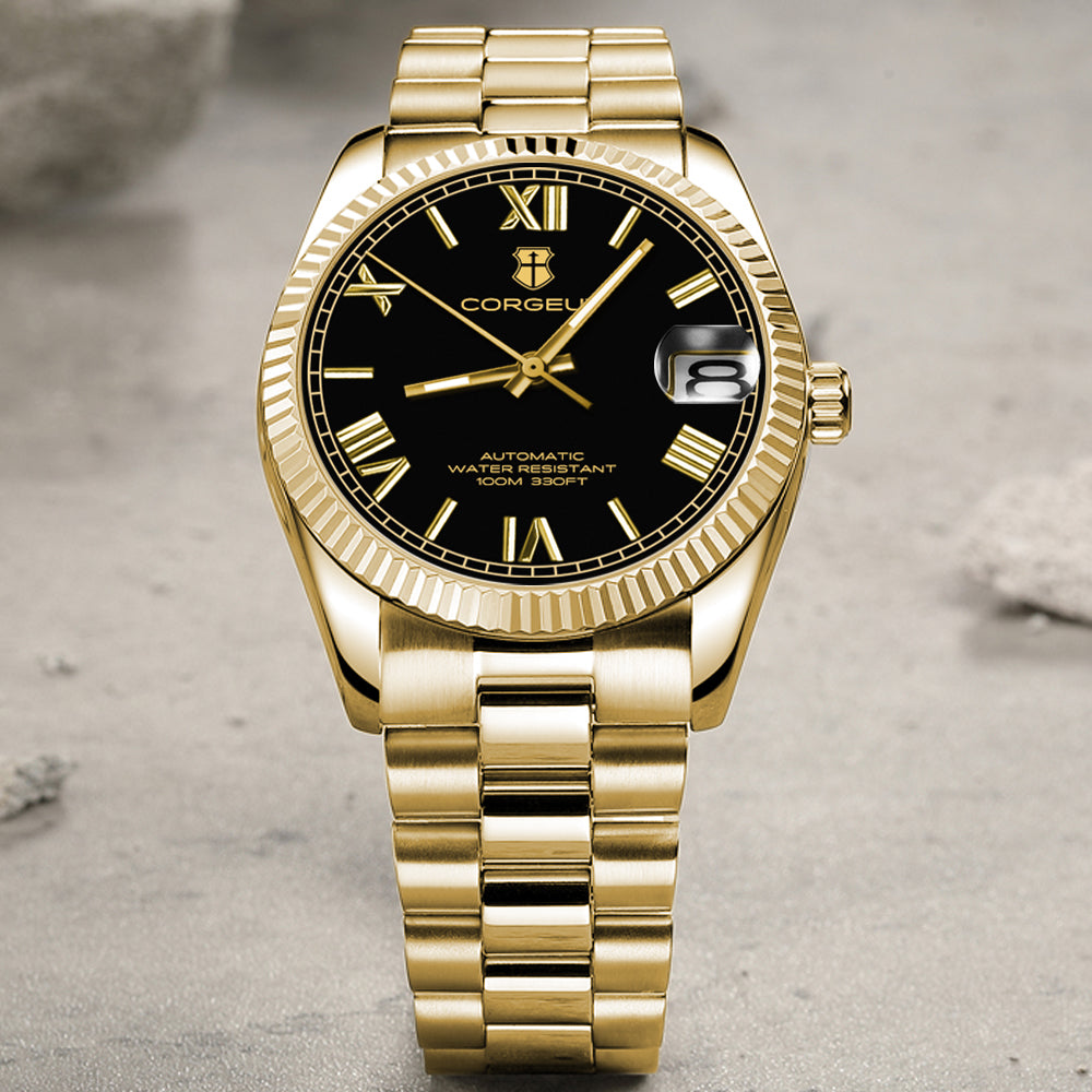 Corgeut date design Automatic Watches With Date 6002
