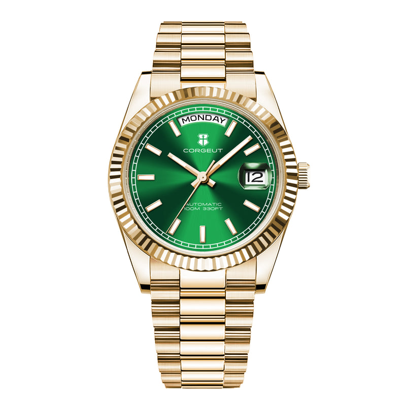 Corgeut day-date design Automatic Watches With Date 6002L