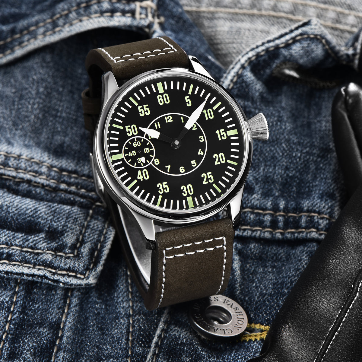 Corgeut Pliot Design Series Automatic Watches With Date 6023
