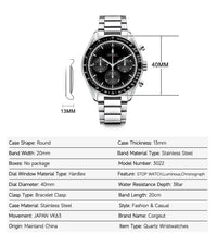 Corgeut Superpower design Multifunctional Quartz Watch 9005