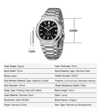 Corgeut Nautilus Design Series Automatic Watches With Date 6017
