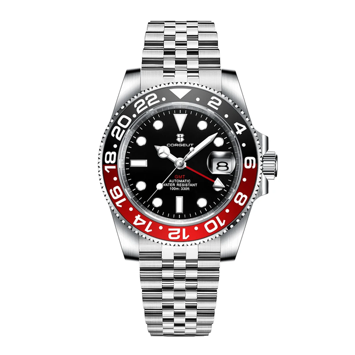 Corgeut Greenwich Series GMT Automatic Watches With Date 6001