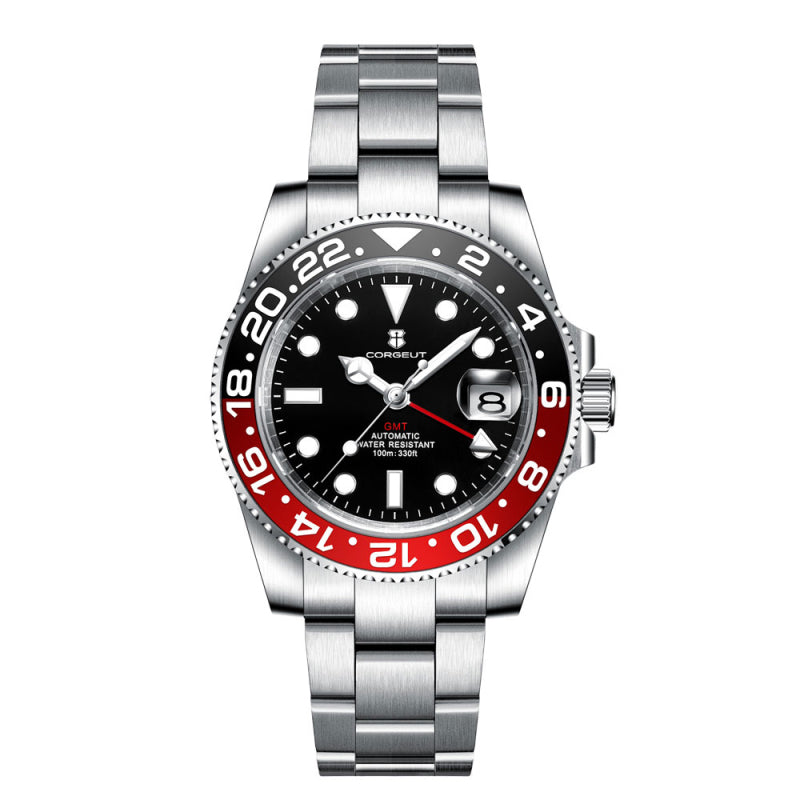 Corgeut Greenwich Series GMT Automatic Watches With Date 6001