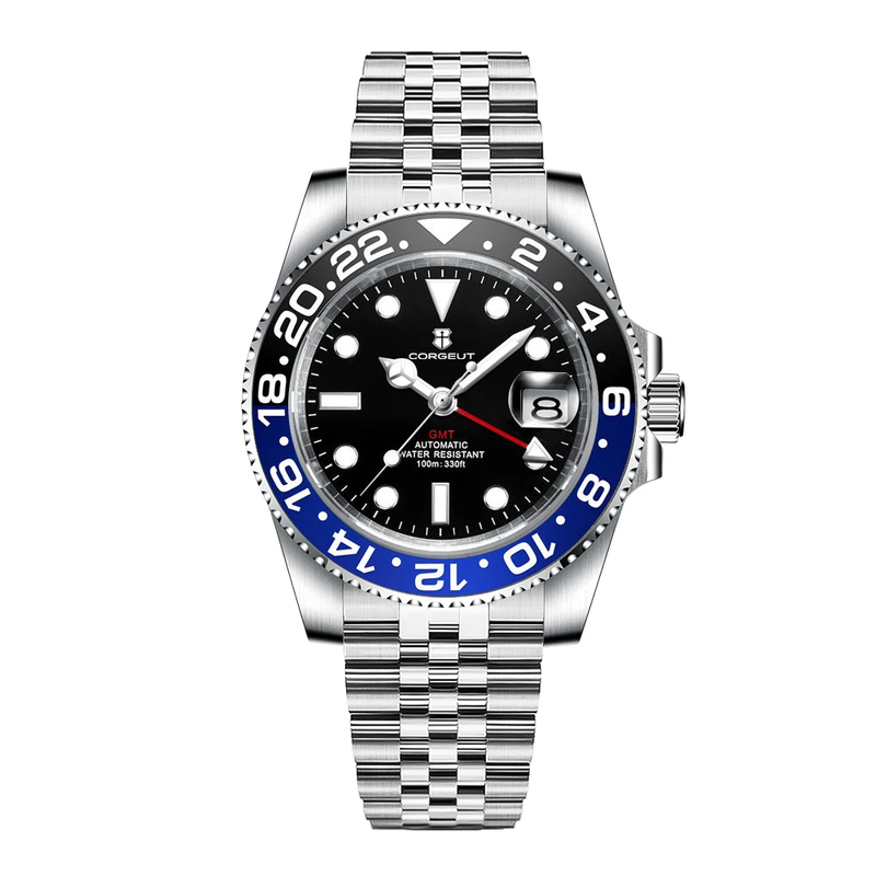 Corgeut Greenwich Series GMT Automatic Watches With Date 6001