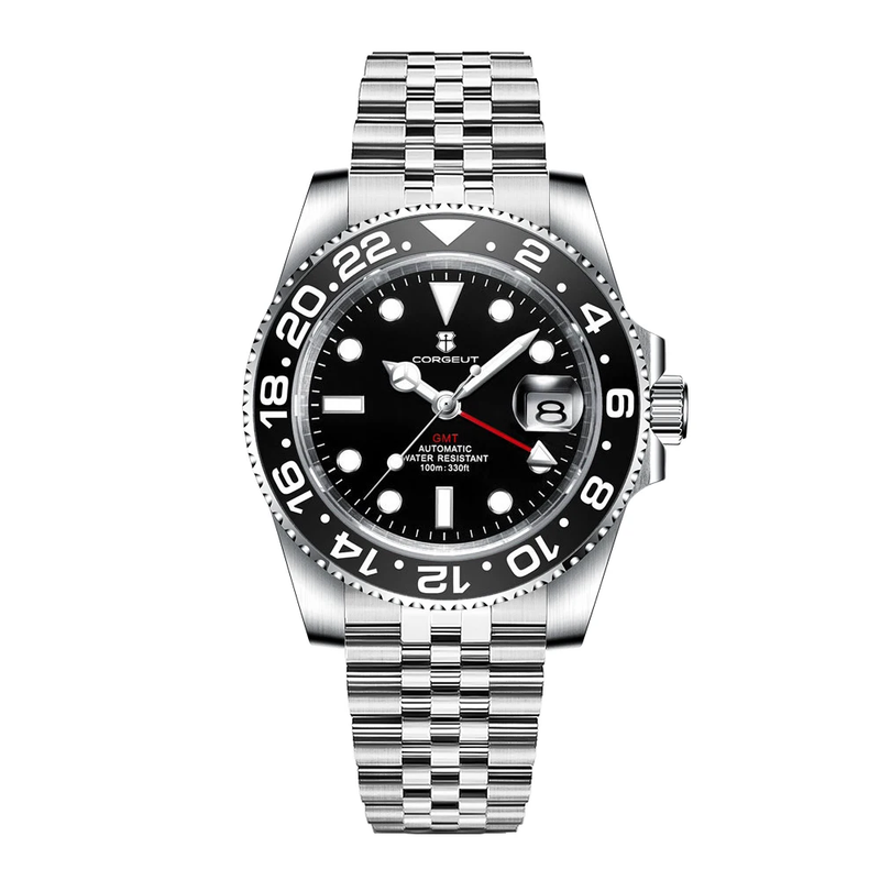 Corgeut Greenwich Series GMT Automatic Watches With Date 6001