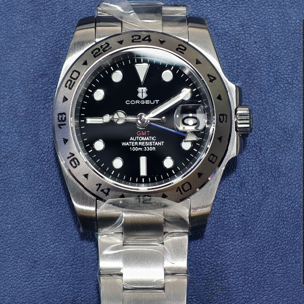 Corgeut Explorer Series GMT Automatic Watches With Date 6001