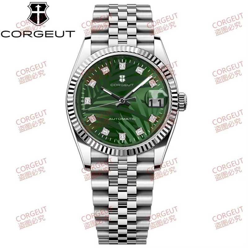 Corgeut date design Automatic Watches With Date 6002