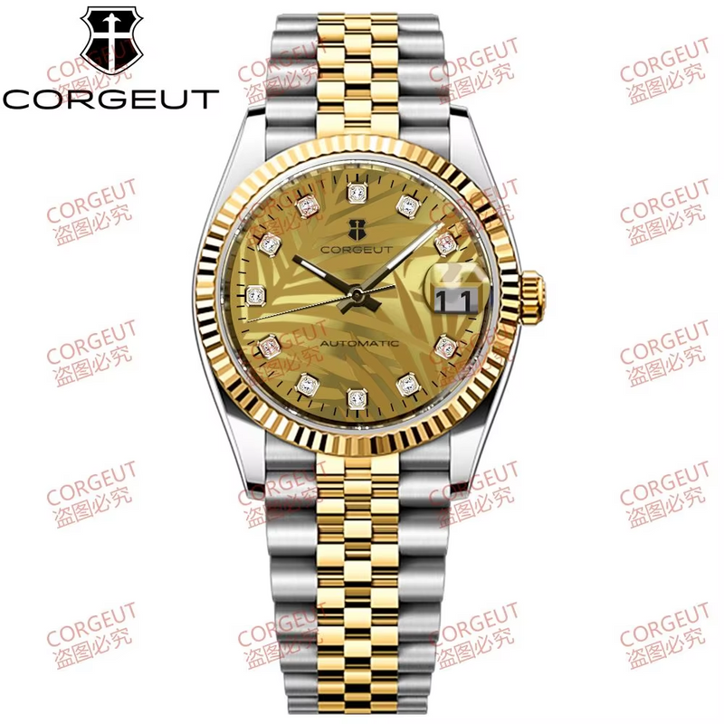 Corgeut date design Automatic Watches With Date 6002