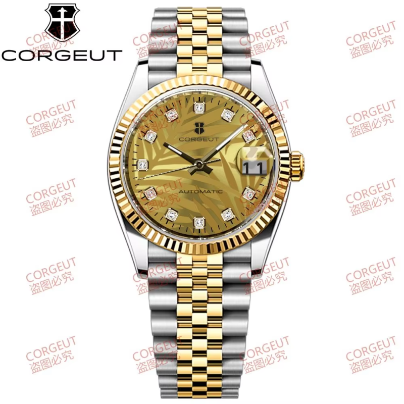 Corgeut date design Automatic Watches With Date 6002