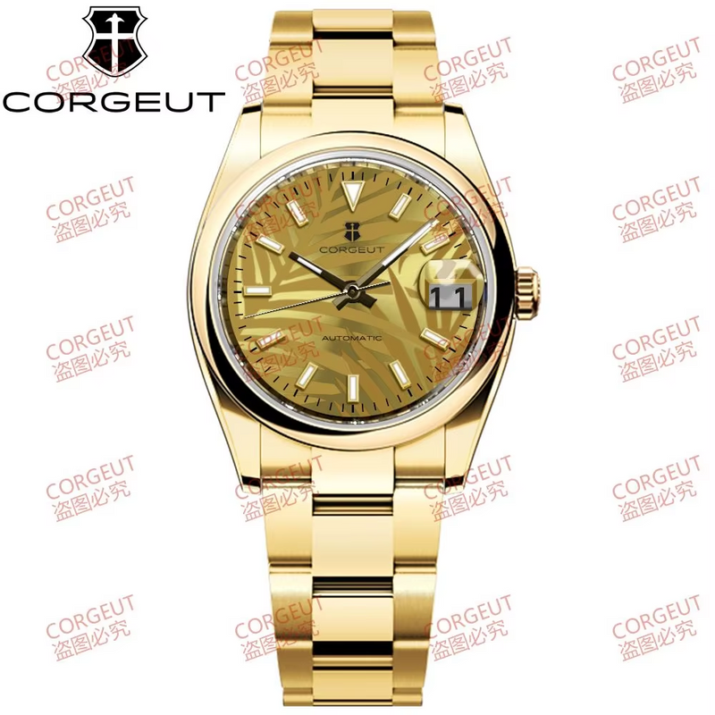 Corgeut date design Automatic Watches With Date 6002