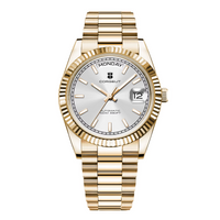 Corgeut day-date design Automatic Watches With Date 6002