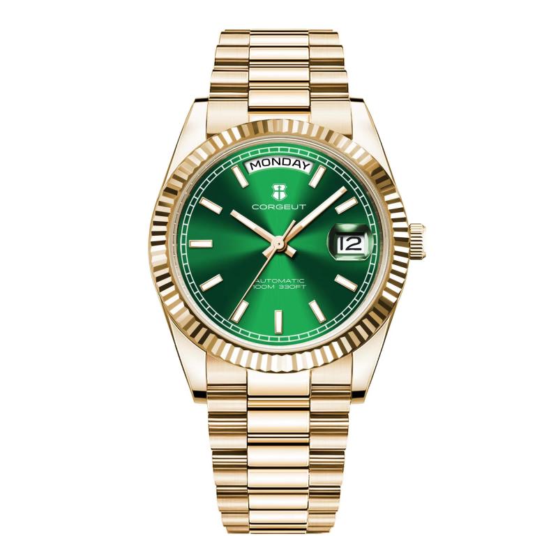 Corgeut day-date design Automatic Watches With Date 6002L