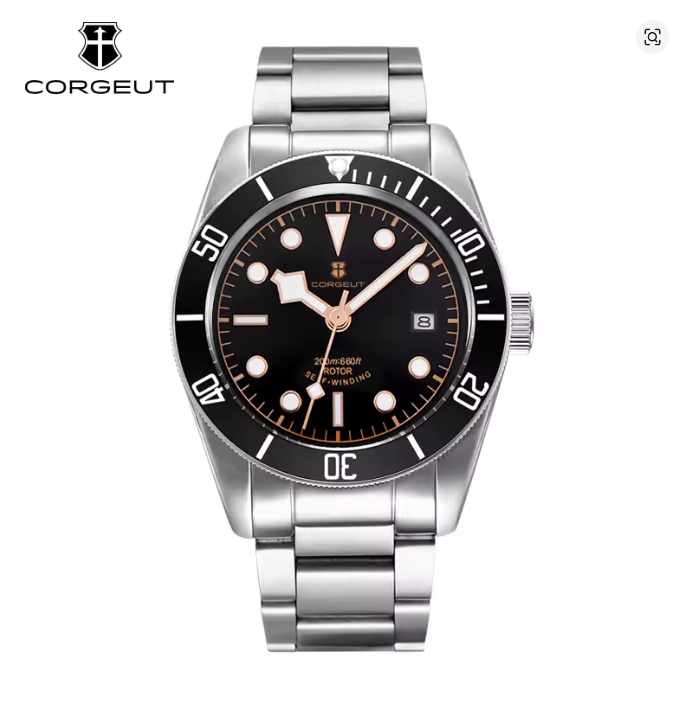 Corgeut Red Bay design Automatic Watches 6009