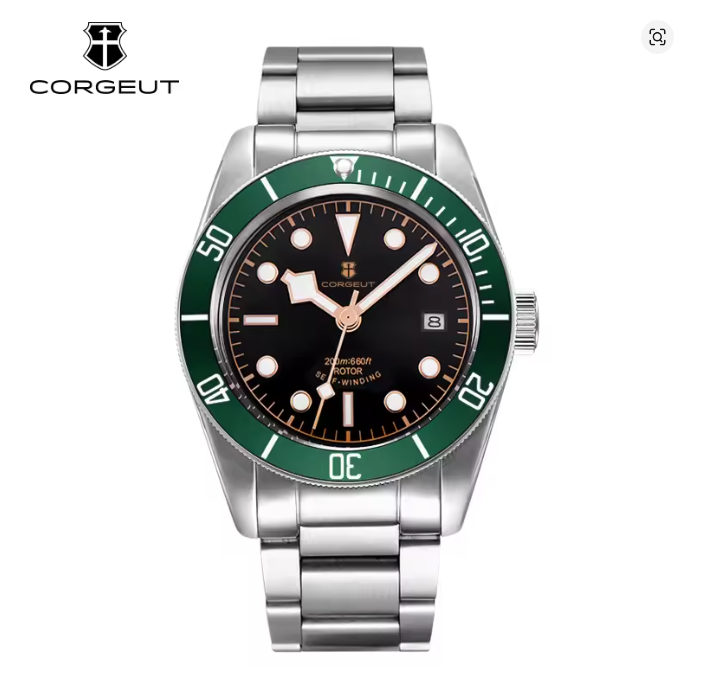 Corgeut Red Bay design Automatic Watches 6009