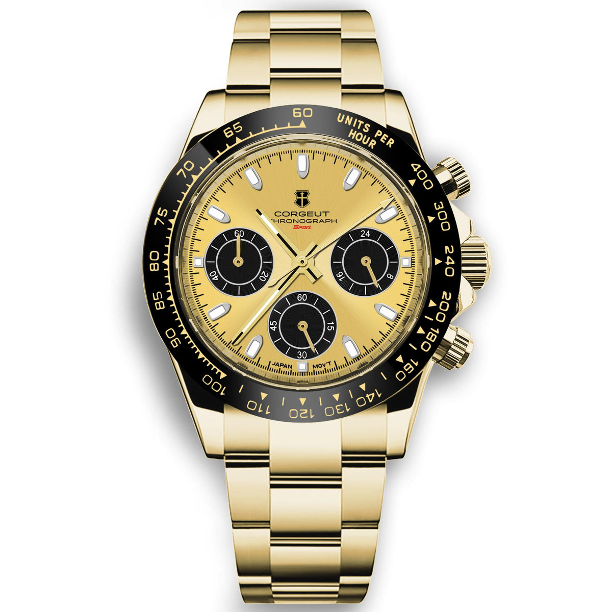 Corgeut Aurace design Multifunctional Quartz Watch 9002