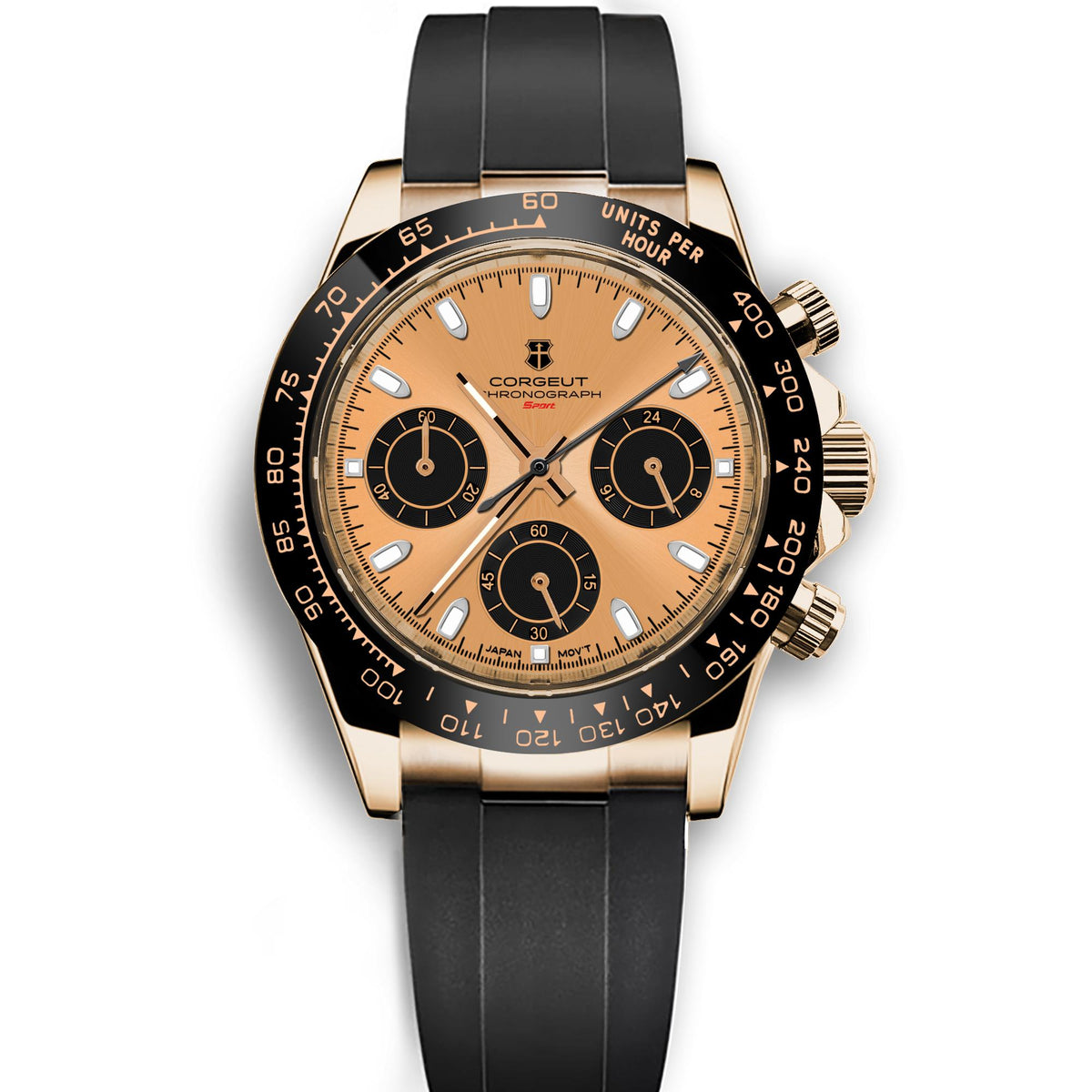 Corgeut Aurace design Multifunctional Quartz Watch 9002
